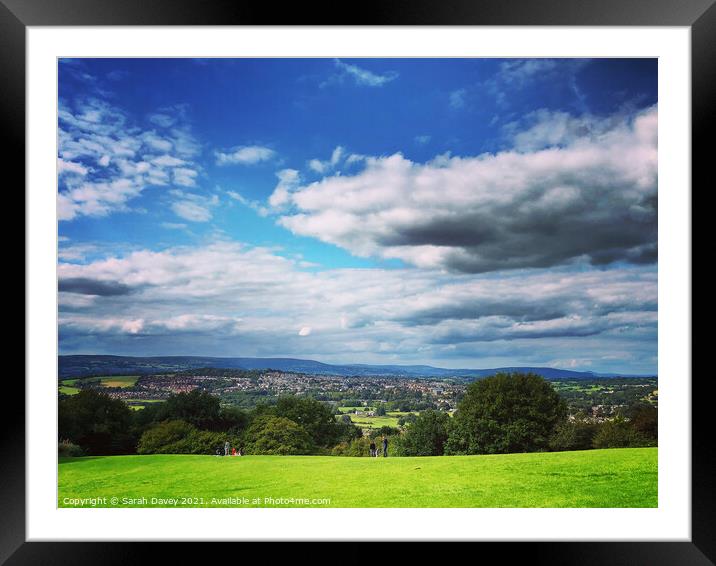 View of Caerleon  Framed Mounted Print by Sarah Davey