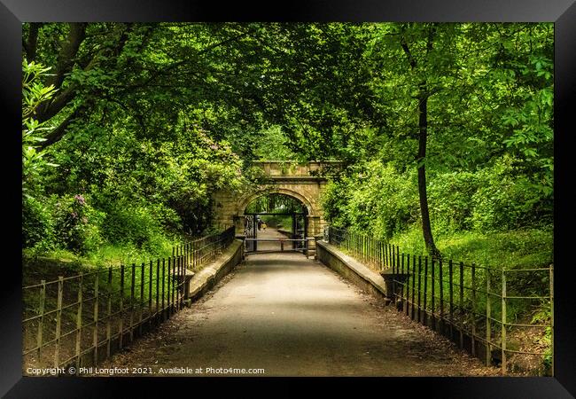 Old entrance to Croxteth Hall Park Livepool Framed Print by Phil Longfoot