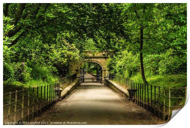 Old entrance to Croxteth Hall Park Livepool Print by Phil Longfoot