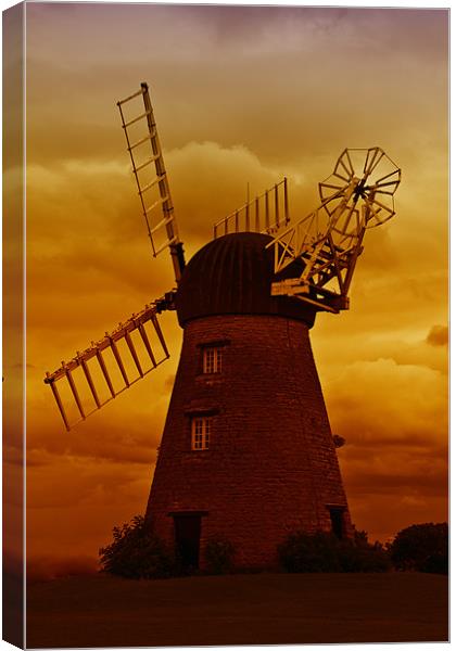whitburn windmill Canvas Print by Northeast Images