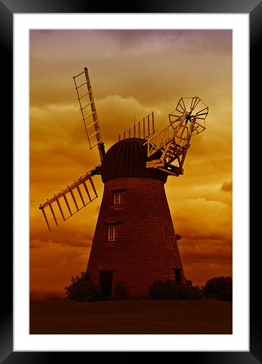 whitburn windmill Framed Mounted Print by Northeast Images