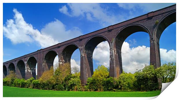 Conisbrough Viaduct Print by Darren Galpin