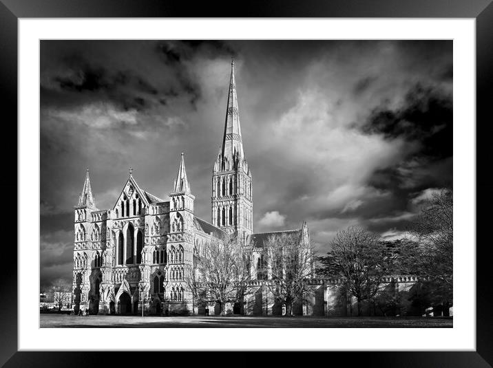 Salisbury Cathedral Framed Mounted Print by Darren Galpin