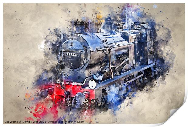 Steam Train 44422 Print by David Tyrer