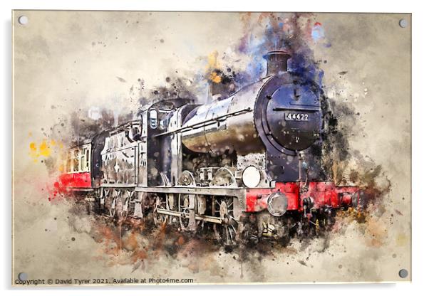 "Historic Fowler 4F's Nostalgic Journey" Acrylic by David Tyrer