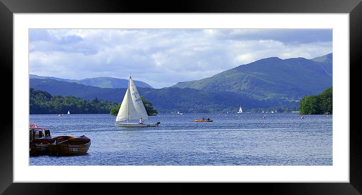 Lake Windermere Framed Mounted Print by Tom Gomez