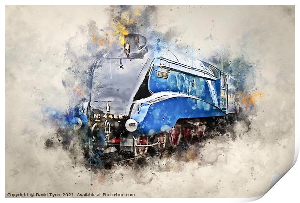 World's Fastest Steam Train: LNER Mallard Print by David Tyrer
