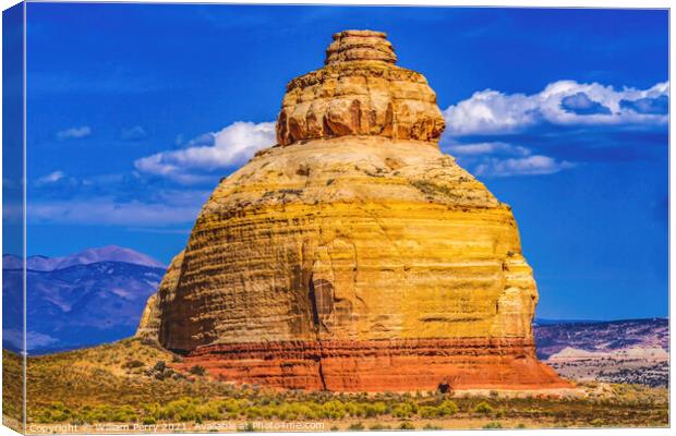 Church Rock Formation Entrance Canyonland Needles District Utah Canvas Print by William Perry