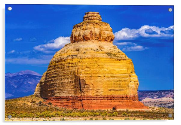 Church Rock Formation Entrance Canyonland Needles District Utah Acrylic by William Perry