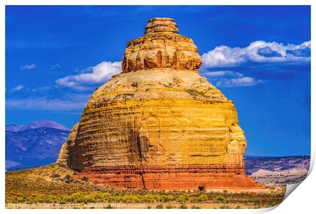 Church Rock Formation Entrance Canyonland Needles District Utah Print by William Perry