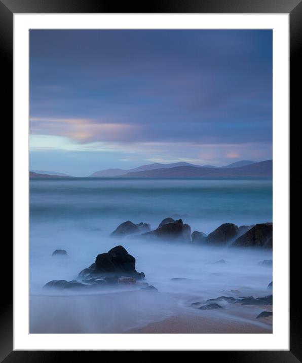 The Blue Hour - Isle Of Harris Framed Mounted Print by Phil Durkin DPAGB BPE4