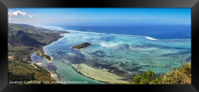 View from Le Morne Brabant Framed Print by Dirk Rüter