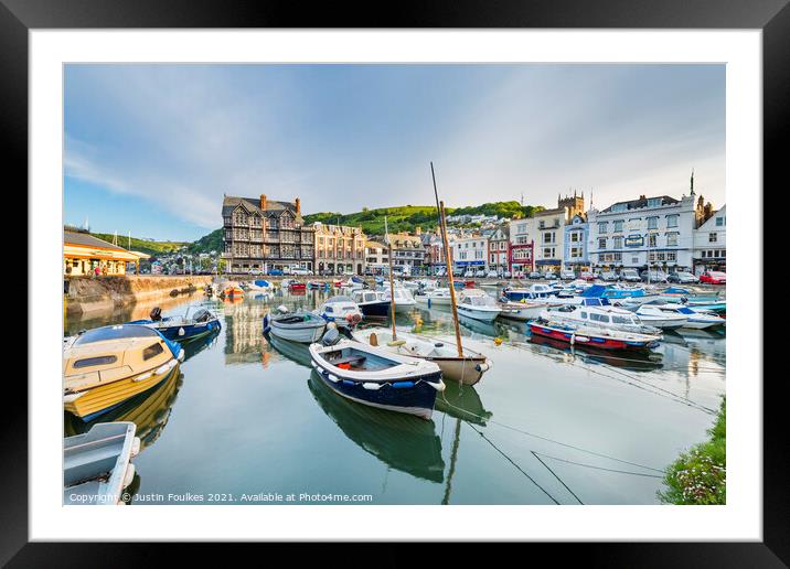 Dartmouth Boat Float, Dartmouth, South Devon Framed Mounted Print by Justin Foulkes