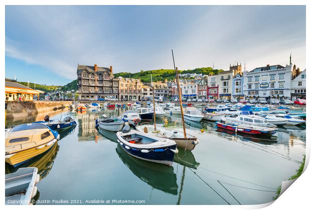 Dartmouth Boat Float, Dartmouth, South Devon Print by Justin Foulkes