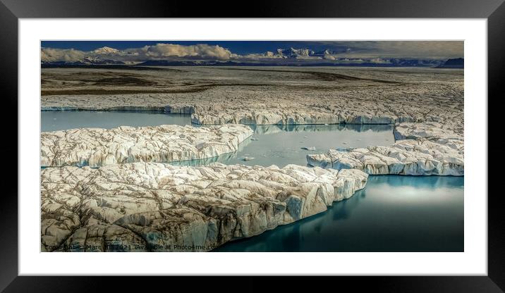 Bering Glacier Alaska Framed Mounted Print by Marc Hill