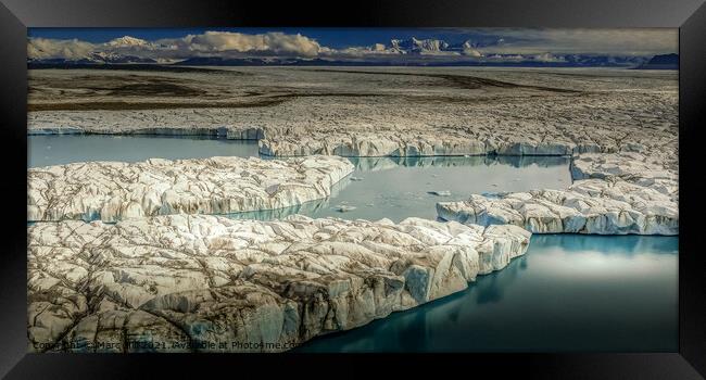 Bering Glacier Alaska Framed Print by Marc Hill