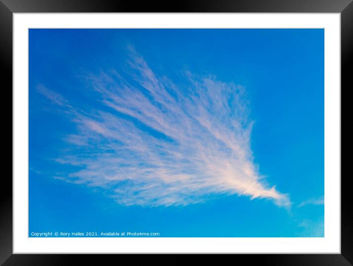 Cirrus cloud Framed Mounted Print by Rory Hailes