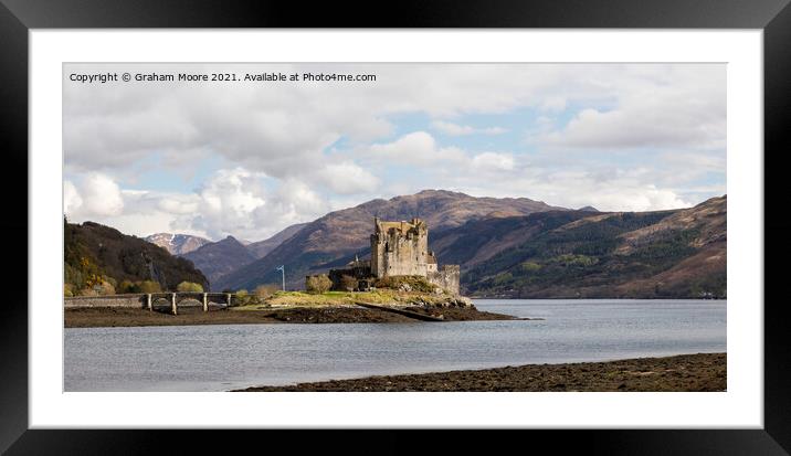 Eilean Donan Castle seen from the north panorama Framed Mounted Print by Graham Moore