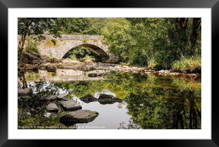 Skelwith Bridge Near Ambleside In The Lake District Framed Mounted Print by Peter Greenway
