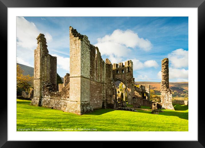 Llanthony Priory, Monmouthshire, Wales Framed Mounted Print by Justin Foulkes