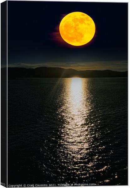 Moonlight becomes you Canvas Print by Wall Art by Craig Cusins