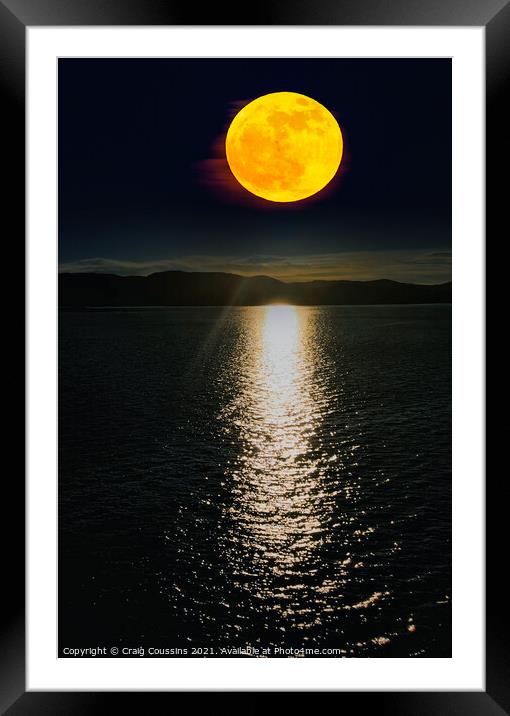 Moonlight becomes you Framed Mounted Print by Wall Art by Craig Cusins