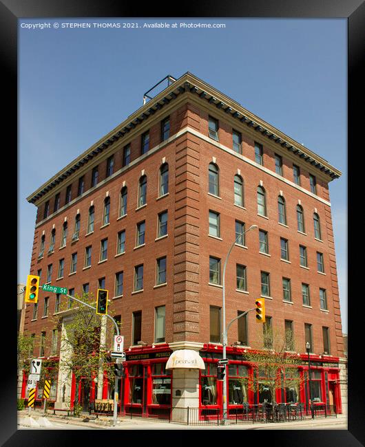 Travellers' Building, Winnipeg Framed Print by STEPHEN THOMAS