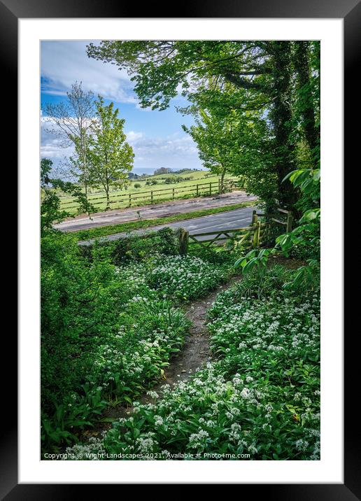 Cowlease Hill Shanklin Framed Mounted Print by Wight Landscapes