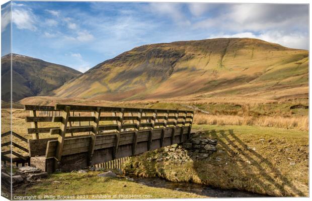 Yarlside, Howgills Canvas Print by Philip Brookes