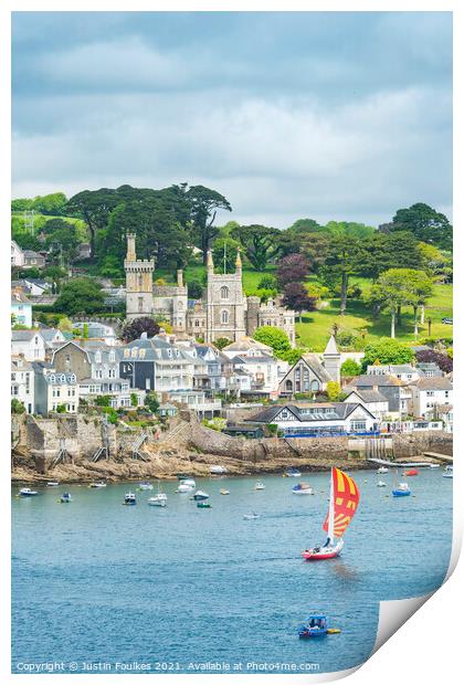 Fowey, Cornwall  Print by Justin Foulkes