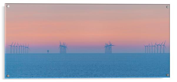 Sheringham Shoal offshore windfarm Acrylic by Andrew Sharpe