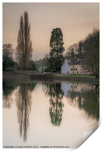 The Boat Inn at Sunset Print by Dave Harbon