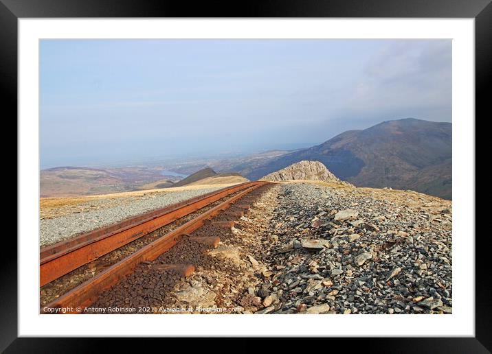 Railway to nowhere Framed Mounted Print by Antony Robinson