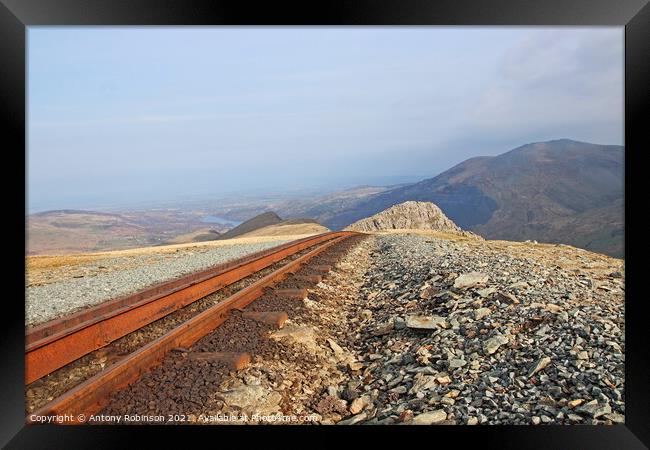 Railway to nowhere Framed Print by Antony Robinson