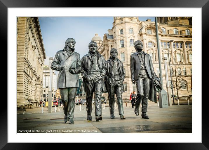 Beatles of Liverpool  Framed Mounted Print by Phil Longfoot