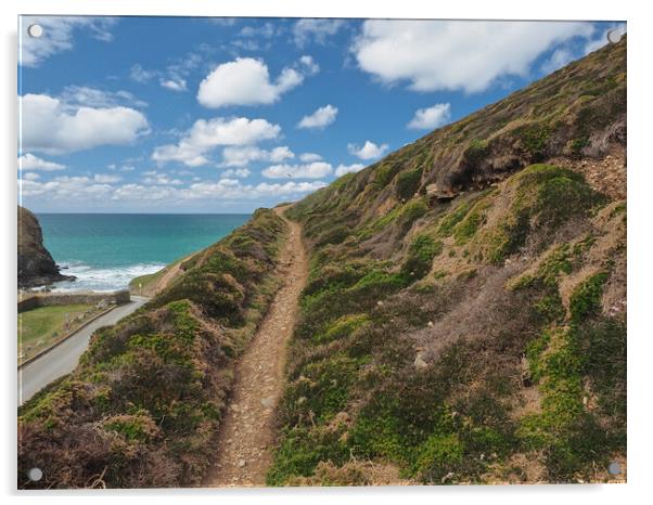 Coast path to heaven Acrylic by mark humpage