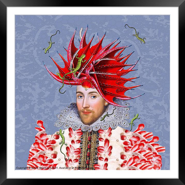 King Llyr. Framed Mounted Print by Isolde Neumann