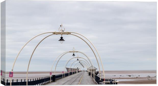 Deserted Southport Pier Canvas Print by Jason Wells