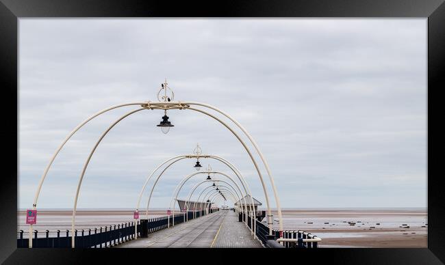 Deserted Southport Pier Framed Print by Jason Wells