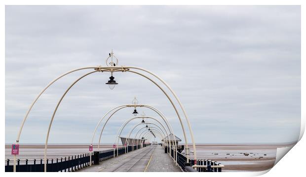 Deserted Southport Pier Print by Jason Wells