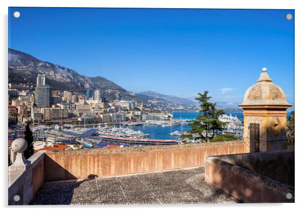 Principality of Monaco Acrylic by Artur Bogacki