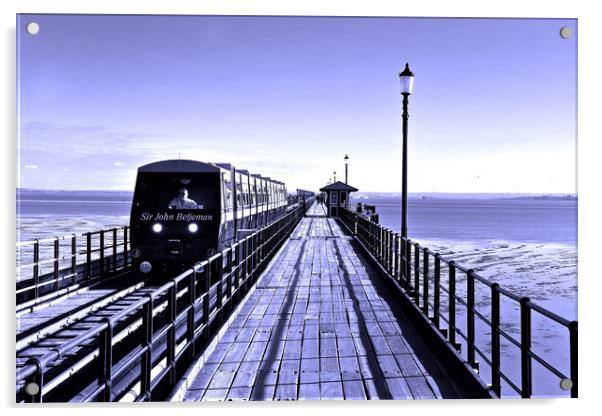 Nostalgic Train Ride on Southend Pier Acrylic by Andy Evans Photos