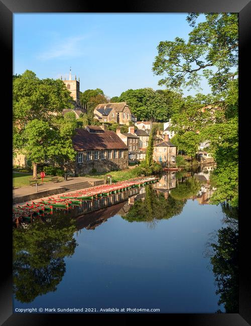 River Nidd at Knaresborough Framed Print by Mark Sunderland