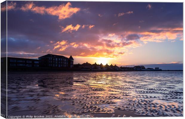 West Kirby Sunrise Canvas Print by Philip Brookes