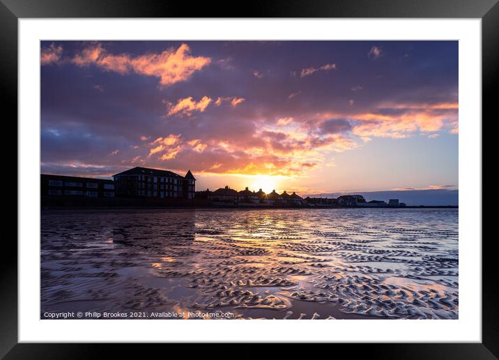 West Kirby Sunrise Framed Mounted Print by Philip Brookes