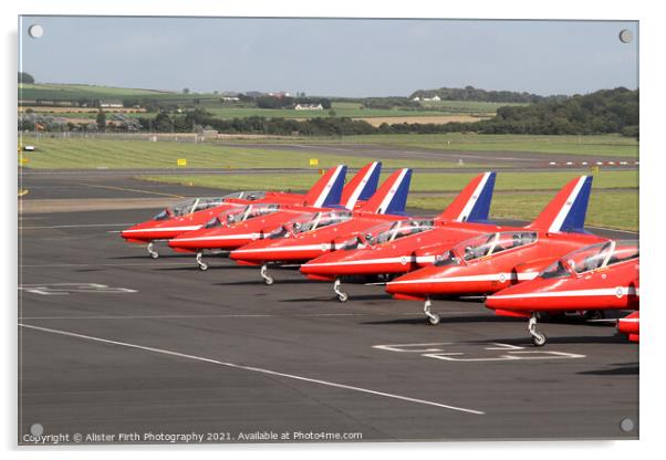 The Reds arrive Acrylic by Alister Firth Photography