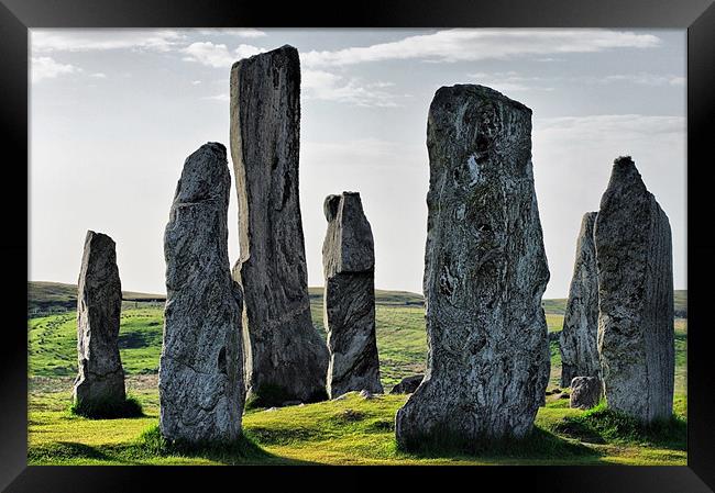 The Silent Witnesses of Callanish Framed Print by Jacqi Elmslie
