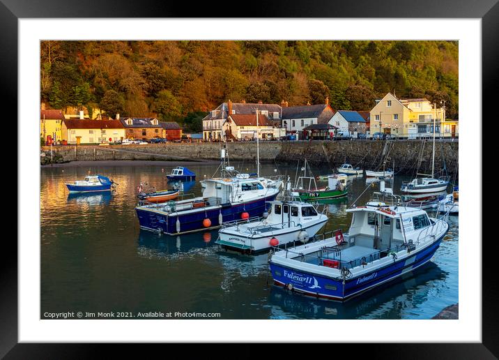 Minehead Harbour, Somerset Framed Mounted Print by Jim Monk