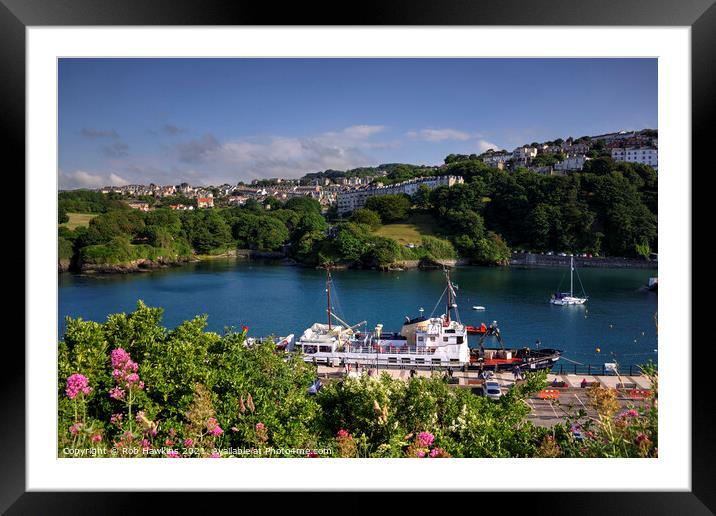 Ilfracombe Harbour ferry Framed Mounted Print by Rob Hawkins