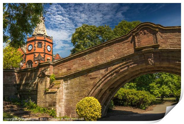 Port Sunlight Village Wirral  Print by Phil Longfoot
